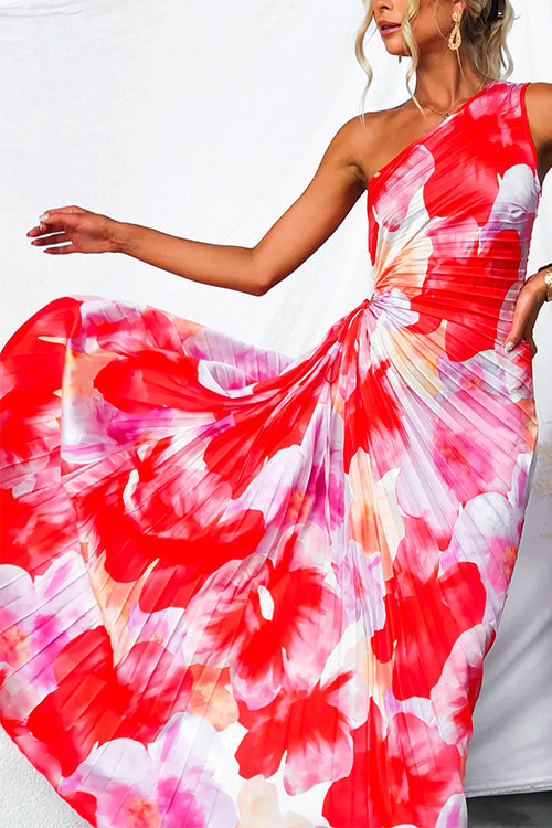 Stella & Grace™ | Pleated One-Shoulder Dress